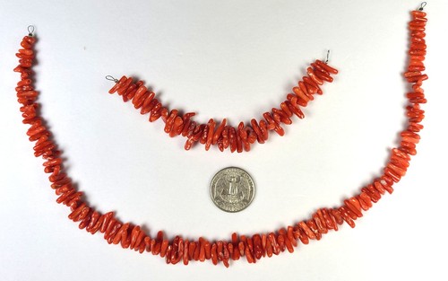 Coral branch lot strands - lot, 2